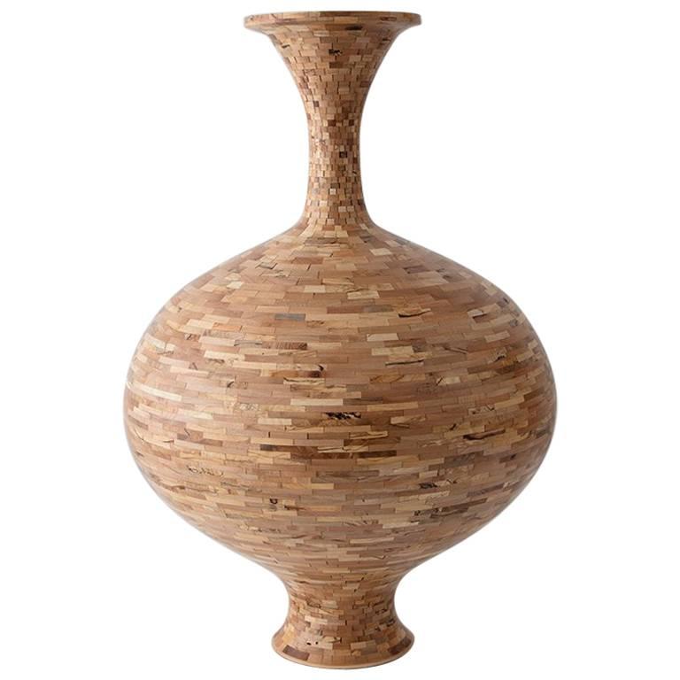 Large STACKED Spalted Maple Vase by Richard Haining, Available Now