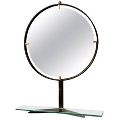 Retro Italian Mirror with Shelf