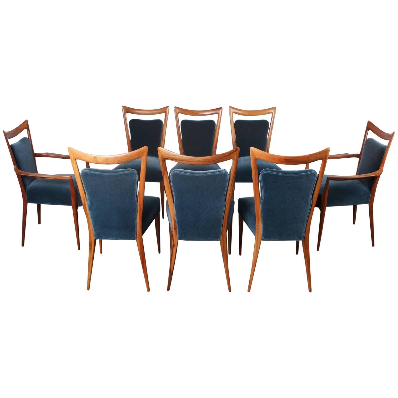 Set of Eight Dining Chairs by Melchiorre Bega