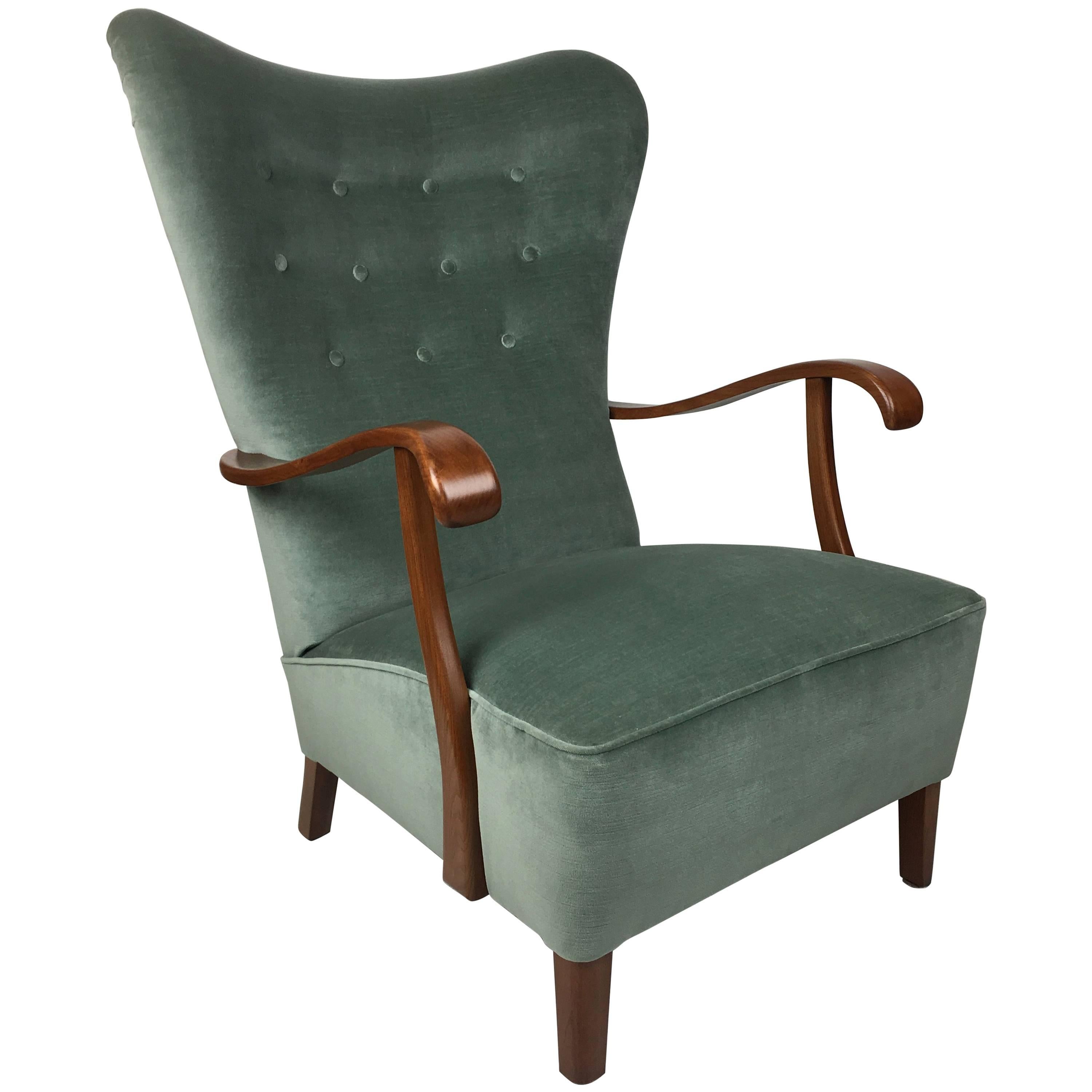 Exceptional MidCentury Wing Chair