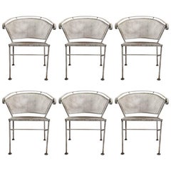 Set of Six Woodard Dining Chairs