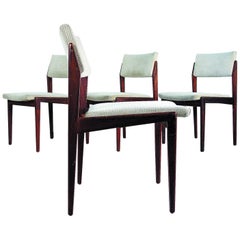 Four Teak Dining Chairs from the 1960s, Designed by R. Glatzel, Made by Thonet