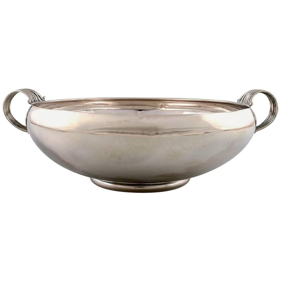 Evald Nielsen, Art Deco Large Sterling Silver Bowl