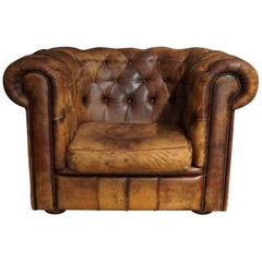 Vintage Leather Chesterfield Club Chair