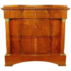 Rare Mahogany Biedermeier Commode or Chest of Drawers, circa 1815