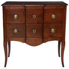 18th Century French Walnut Two-Drawer Commode