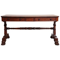 Early 19th Century English, Neoclassical Library Table