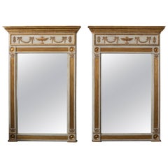 Monumental Pair of Neoclassical French Mirrors
