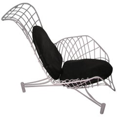 Vladimir Kagan Mid-Century Modern Lounge Chair Recliner with Original Pads