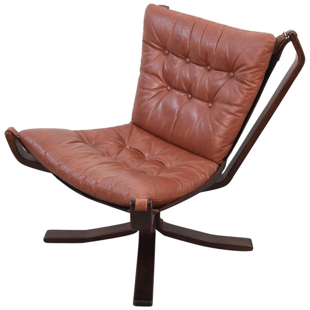 Danish Midcentury Leather Easy Chair