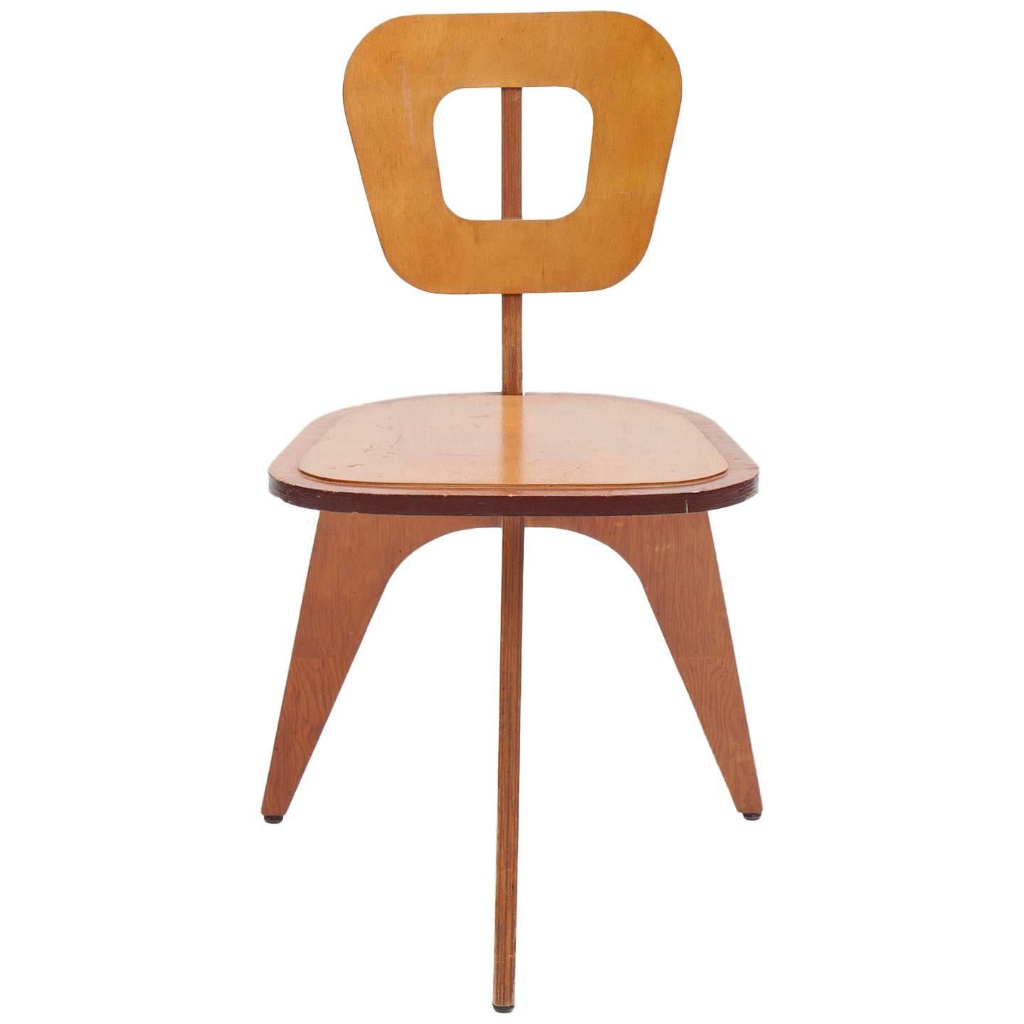 "Modern" Plywood Chair by Arthur Collani