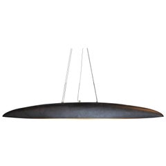 Elongated Oval Ceramic Chandelier Designed by Brendan Bass, Made in Italy