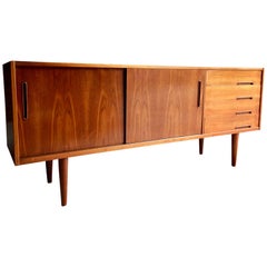 Nils Johnsson for Troeds Bjärnum Teak Sideboard Credenza Midcentury, circa 1970s