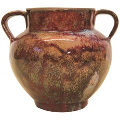 North Carolina Folk Art Pottery Vintage Southern Vase Chinese Reduction Flambe