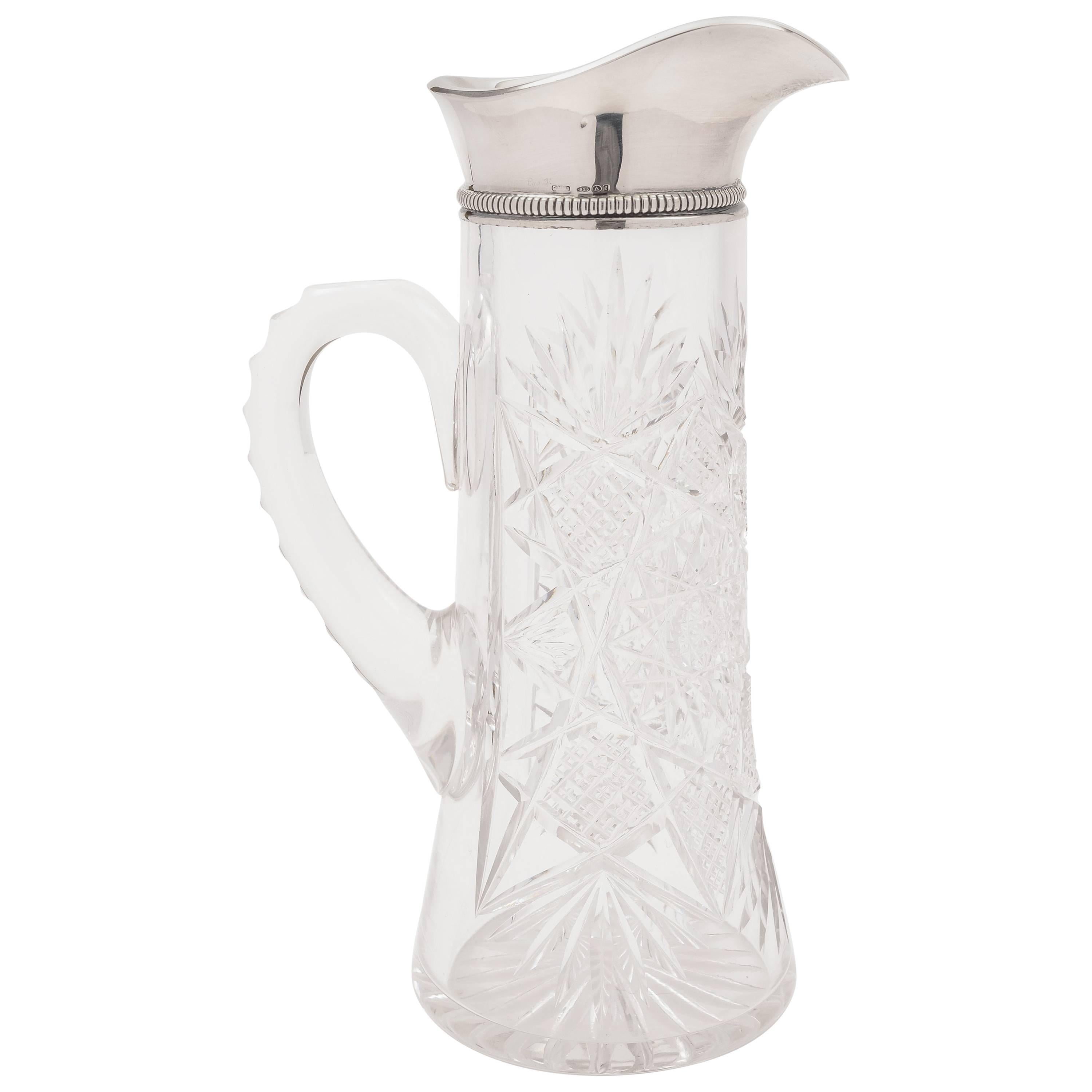 American Silver Topped Jug or Pitcher, 1905 For Sale
