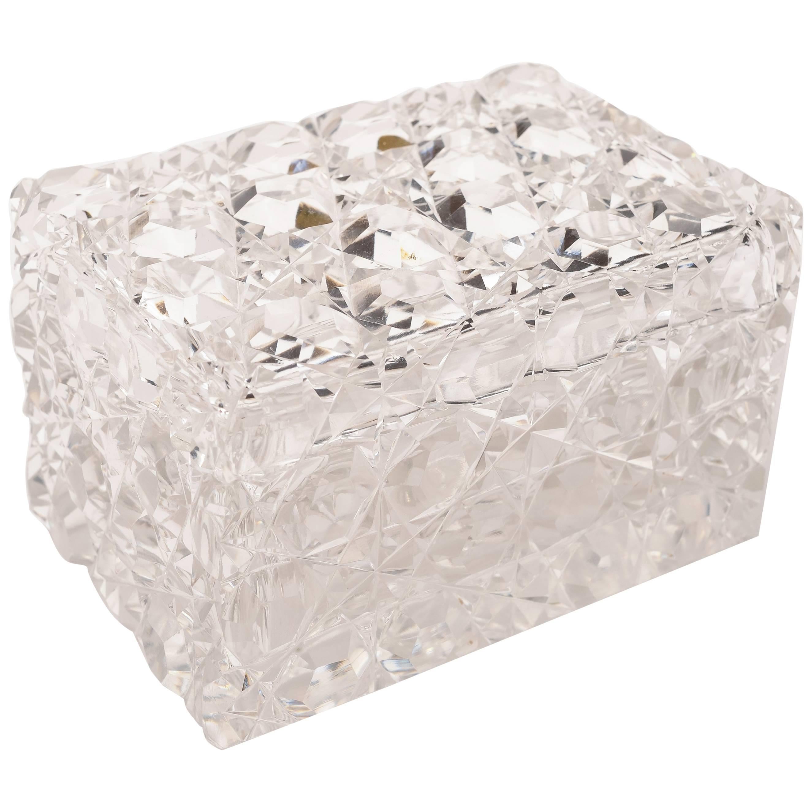 Cut Crystal Jewellery Casket, circa 1900