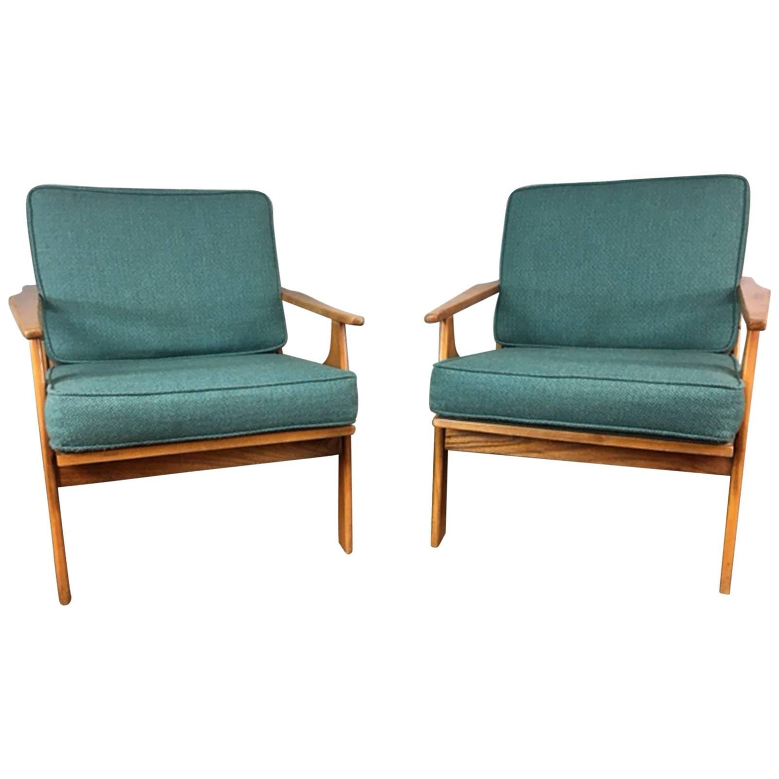 Danish Lounge Chair, Pair