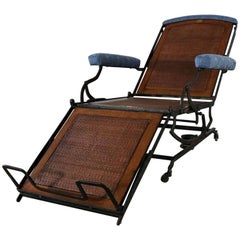 Antique Marks Adjustable Folding Chair Company Campaign Style Invalid Deck Chair