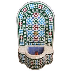 Colorful Mini Moroccan Fountain All Glazed Mosaic