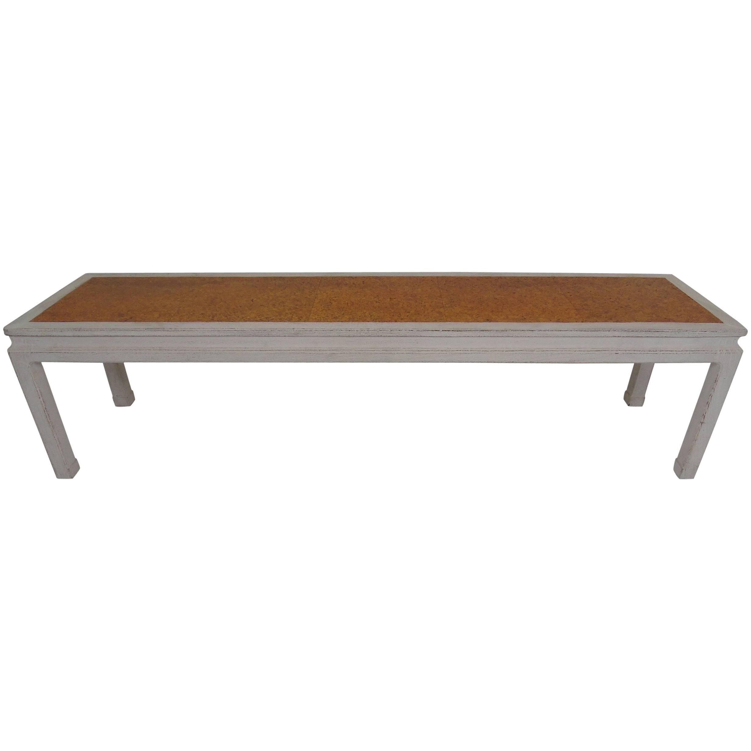 Edward Wormley for Dunbar Coffee Table with Inset Cork Top For Sale