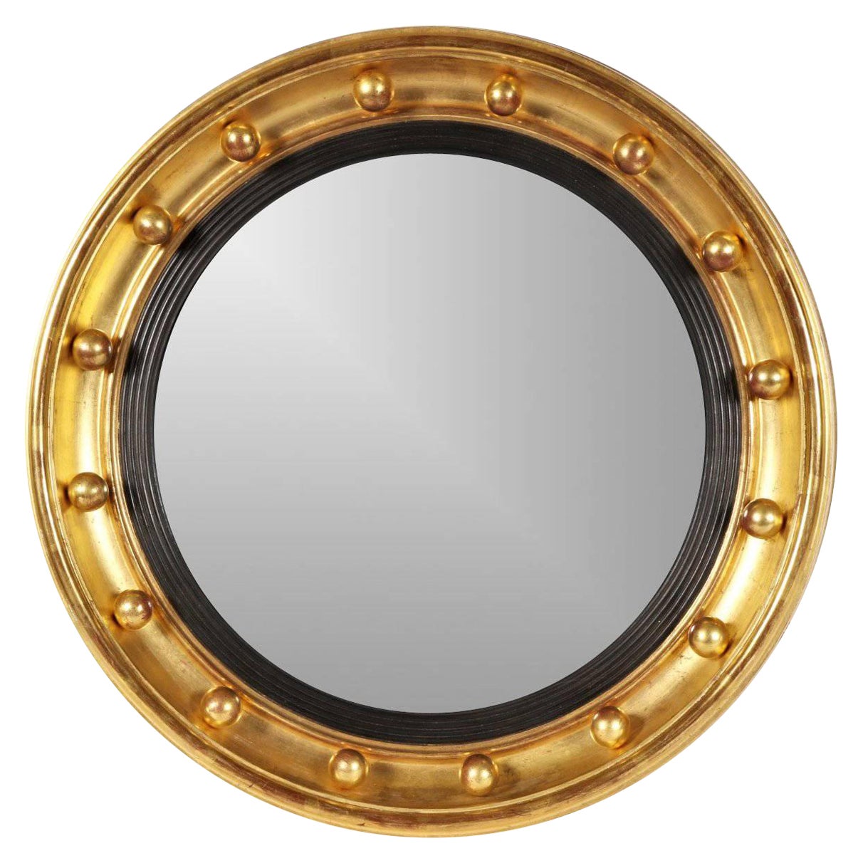 Antique Bullseye Mirror
