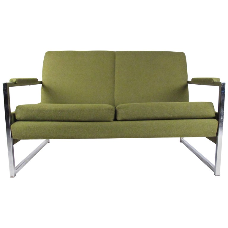 Mid Century Modern Two Seat Sofa For At 1stdibs Mid Century Modern Two Seat Sofa For
