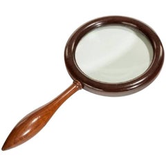 Victorian Mahogany Magnifying Glass