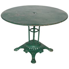 Antique French Round Garden Table