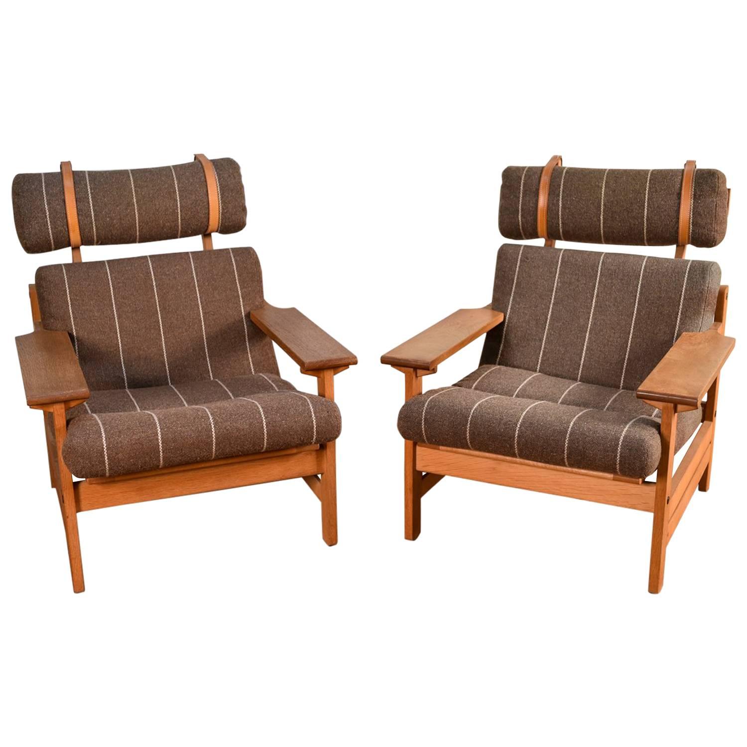 Pair of Danish Mid-Century Lounge Chairs by Aksel Dahl for K.P. Møbler, 1972