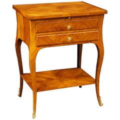 20th Century French Side Table in Rosewood and Mahogany
