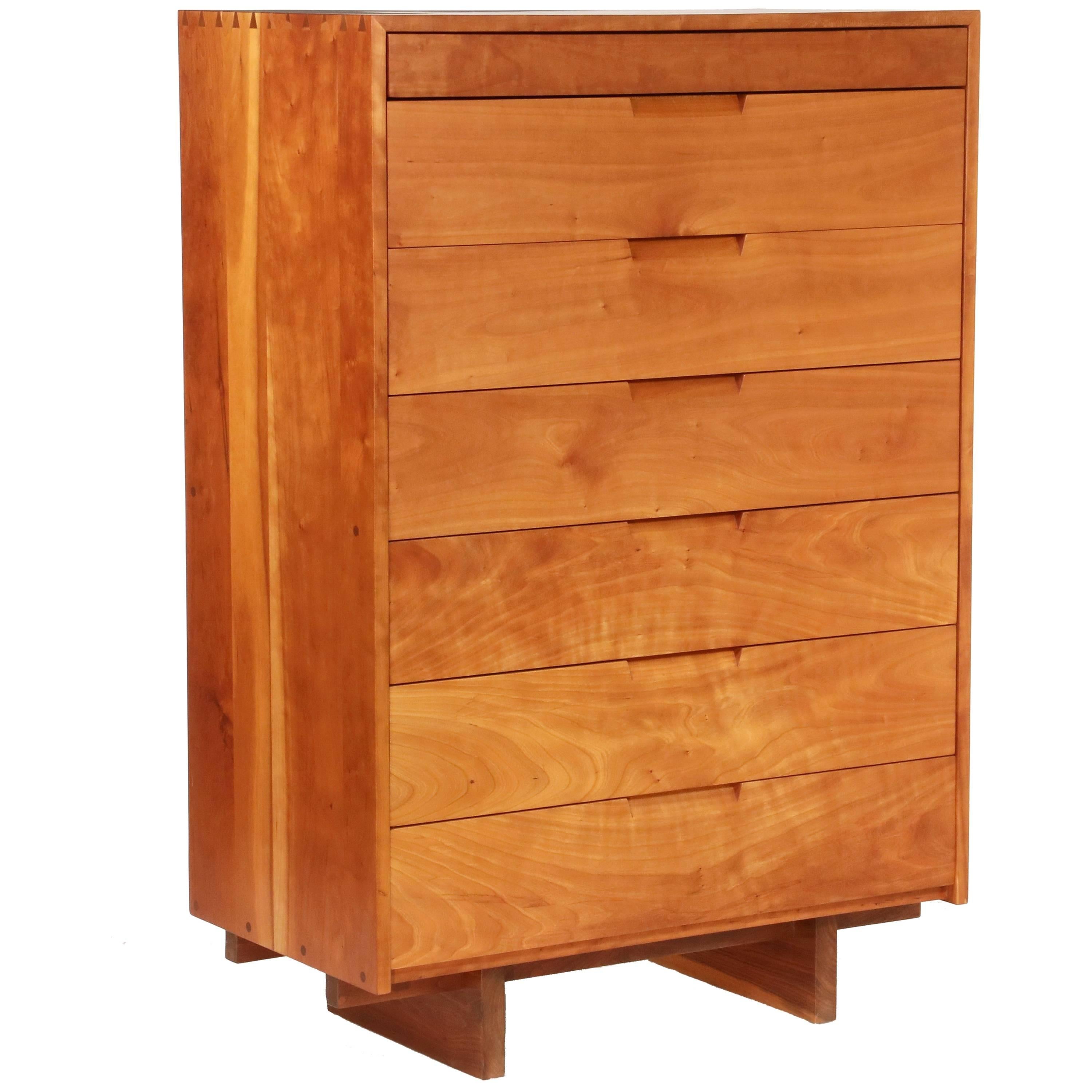 Tall Cherry Chest by George Nakashima For Sale