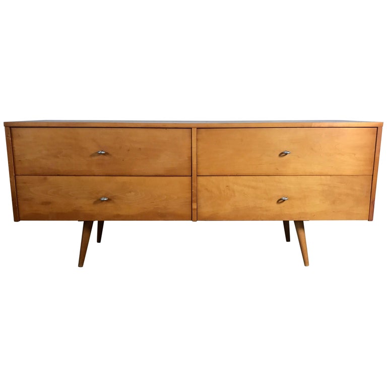 Mid Century Modern Paul Mccobb Four Drawer Horizontal Format Dresser For Sale Mid Century Modern Paul Mccobb Four Drawer Horizontal Format Dresser For Sale