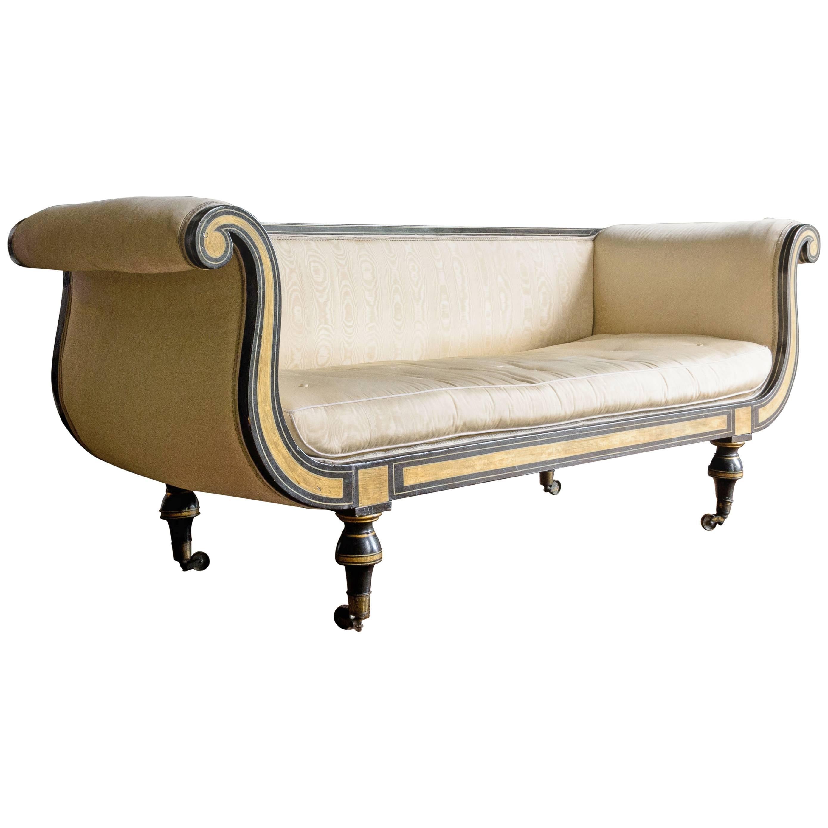 Regency Ebonized Sofa