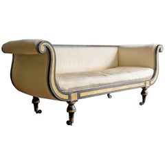Antique Regency Ebonized Sofa