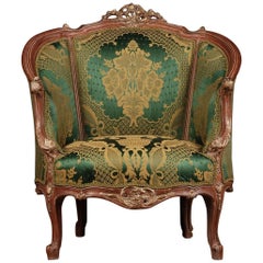 20th Century Louis Quinze Style French Curly-Leg Bergère