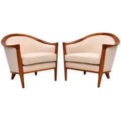 1960s Swedish Retro Teak Armchairs by Bertil Fridhagen