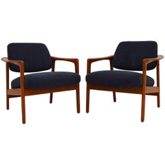 1960s Pair of Swedish Vintage Armchairs by Folke Ohlsson for DUX