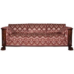 19th Century Historicism Oak Couch Sofa