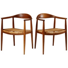 Pair of Armchairs “The Chair” Designed by Hans J. Wegner, Denmark, 1949