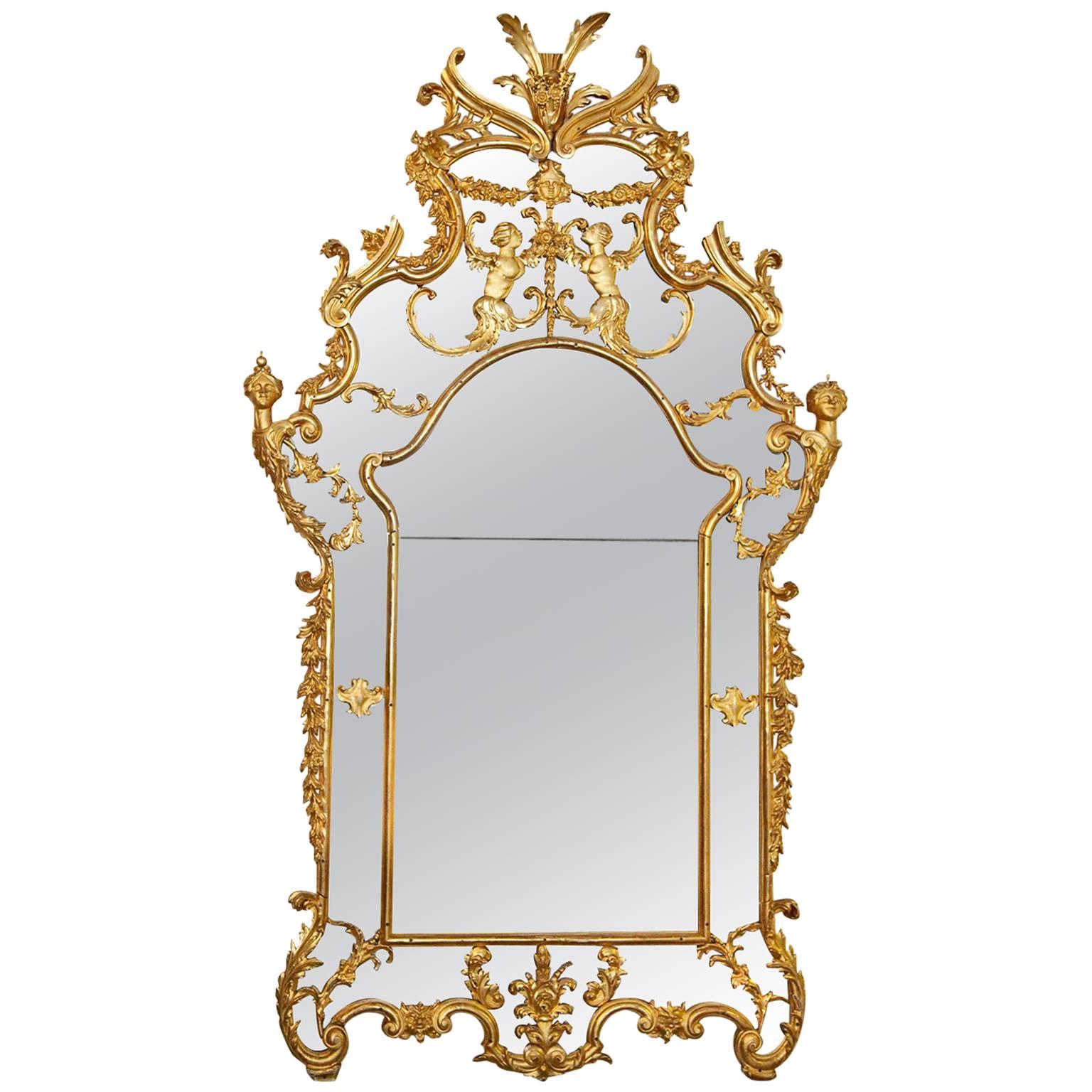 Baroque Palace Mirror, 1750-1770 For Sale