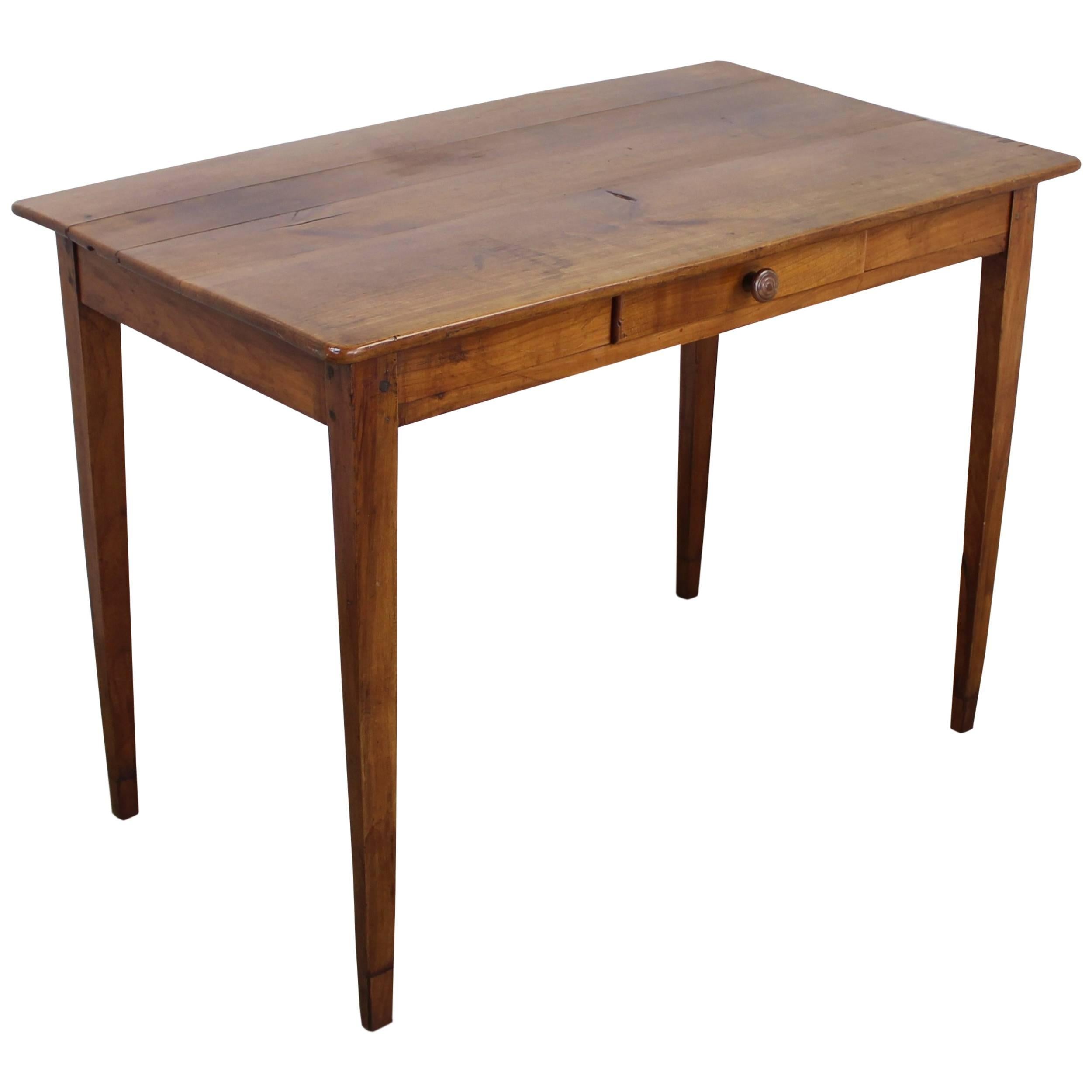 Antique French Cherry Side Table For Sale at 1stdibs