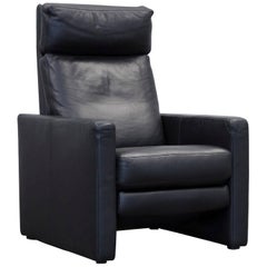COR Conseta Designer Chair Black Leather Relax Function