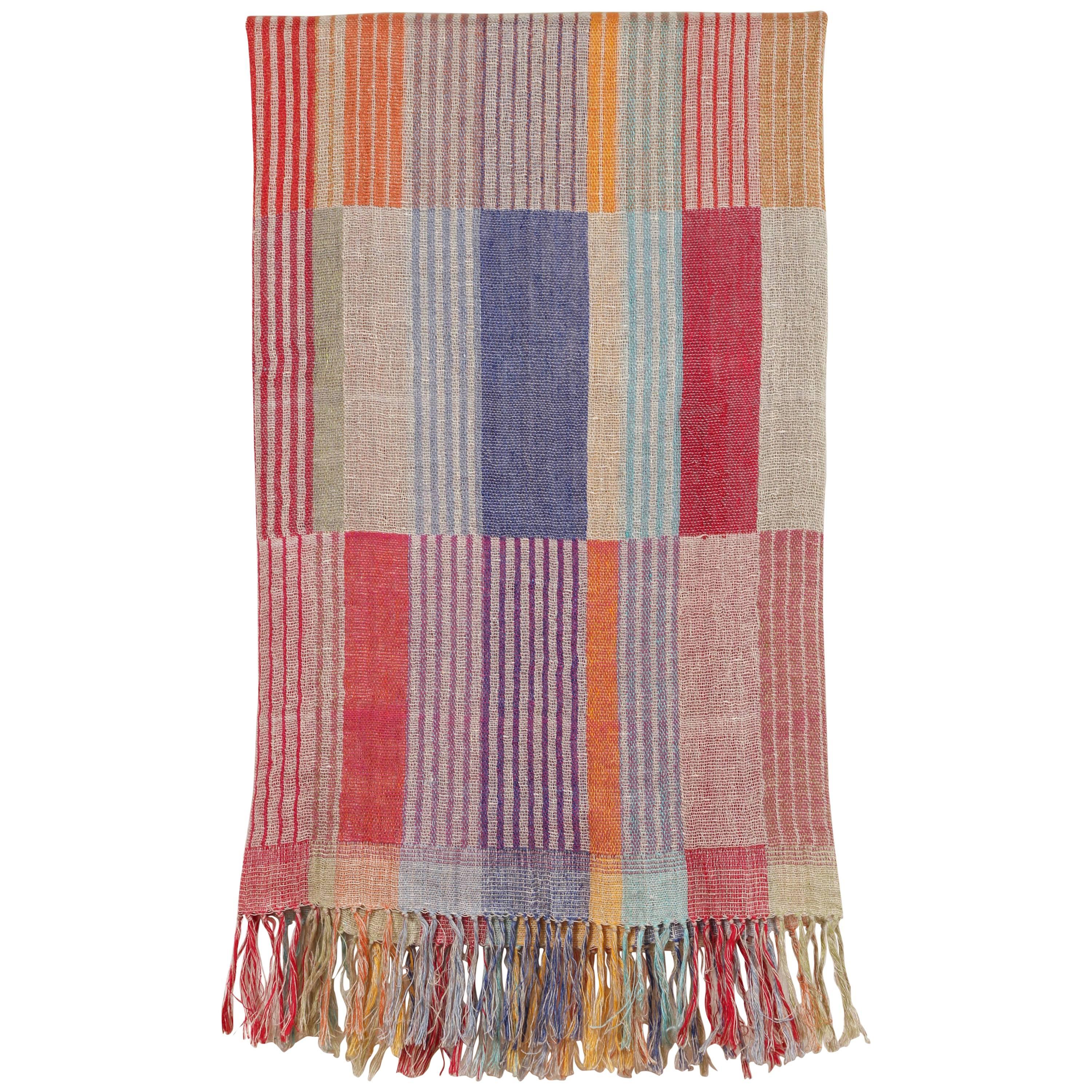 Indian Handwoven Throw For Sale