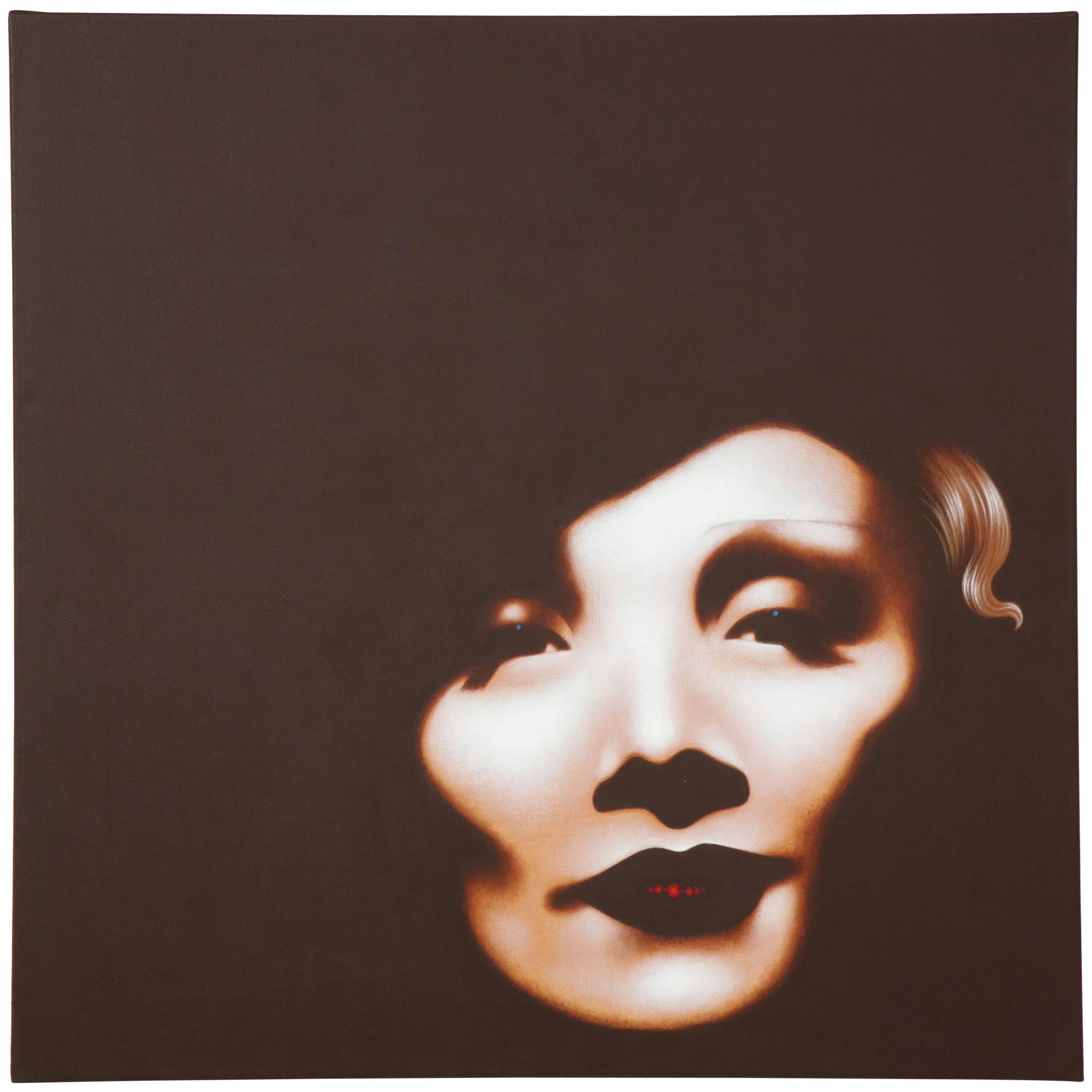 Dietrich an Original Painting by Lynn Curlee