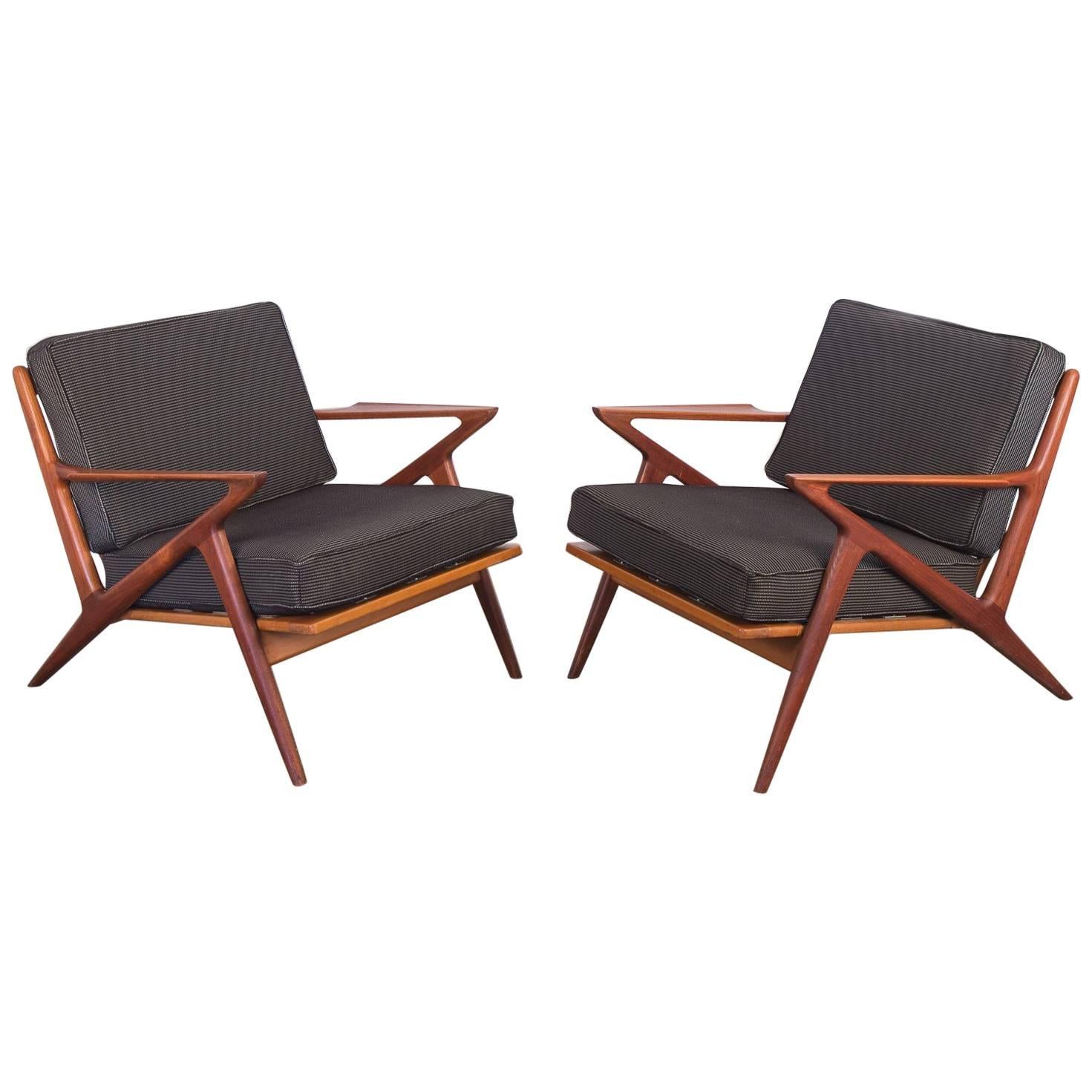 Pair of Poul Jensen "Z" Chairs for Selig
