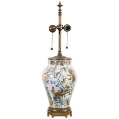 French Chinoiserie Decalcomanie Lamp