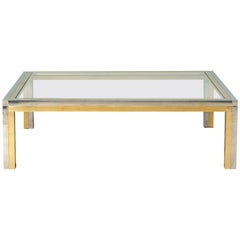 Used Huge Squared Coffee Table Attributed to Romeo Rega