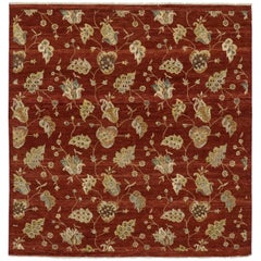 New Transitional Square Rug with Modern Style, Warm Indian Spice Tones