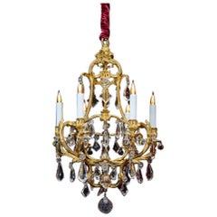Birdcage Chandelier in Gold Gilt Bronze