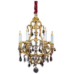 Birdcage Chandelier in Gold Gilt Bronze 